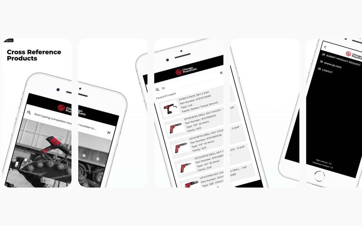 Chicago Pneumatic: Mobile & web app