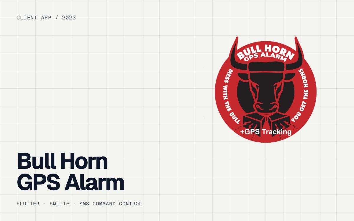 Bull Horn GPS Alarm: Mobile app