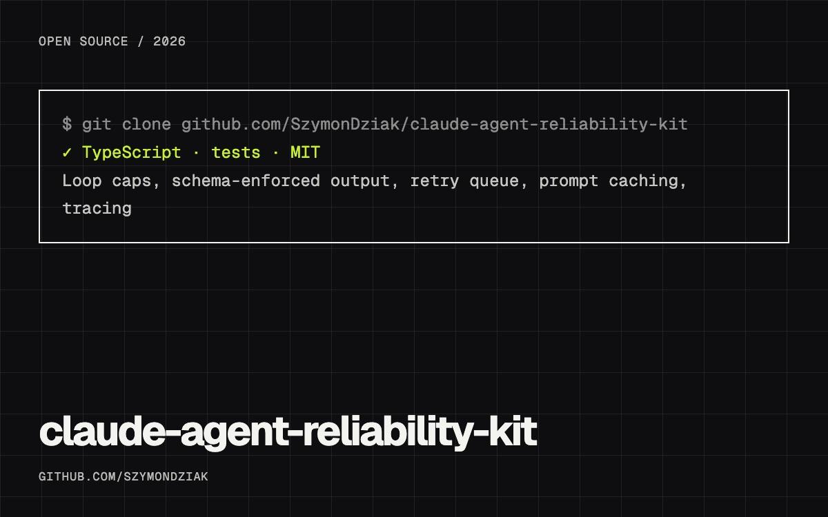 Claude Agent Reliability Kit: AI agents