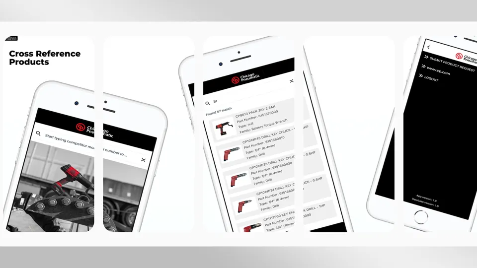 Chicago Pneumatic: Mobile & web app