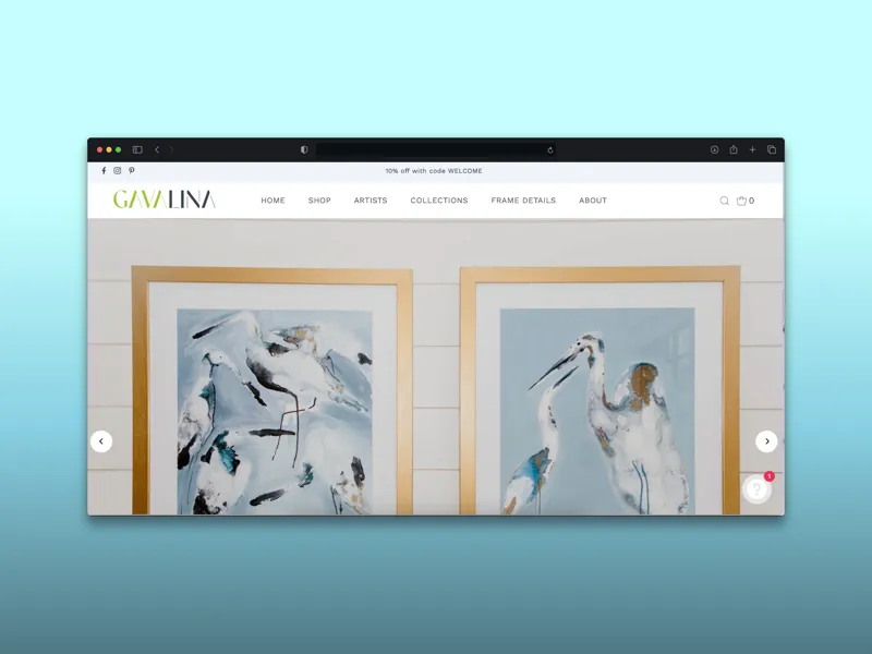 Gavalina: Shopify store