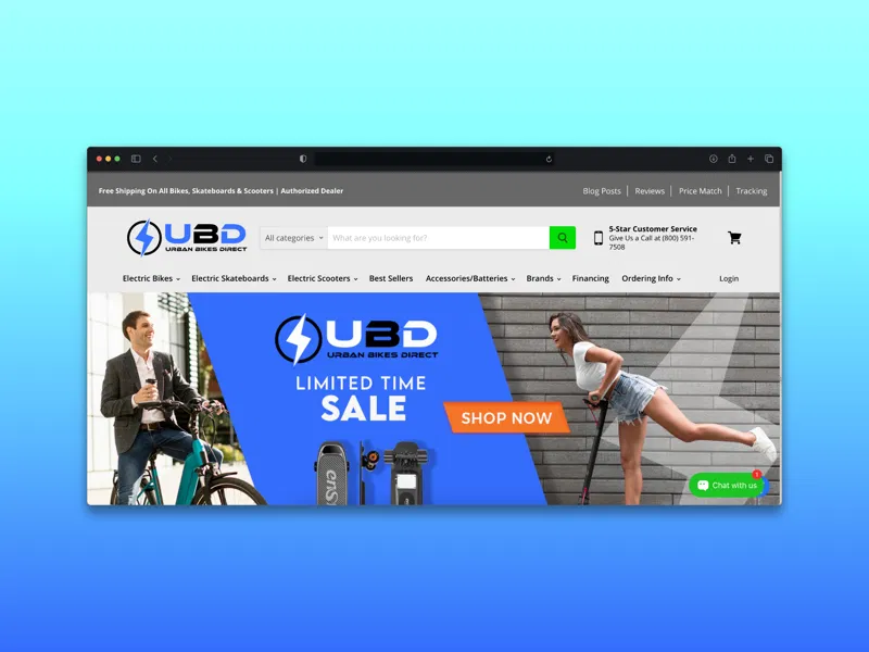 Urban Bikes Direct: Shopify store