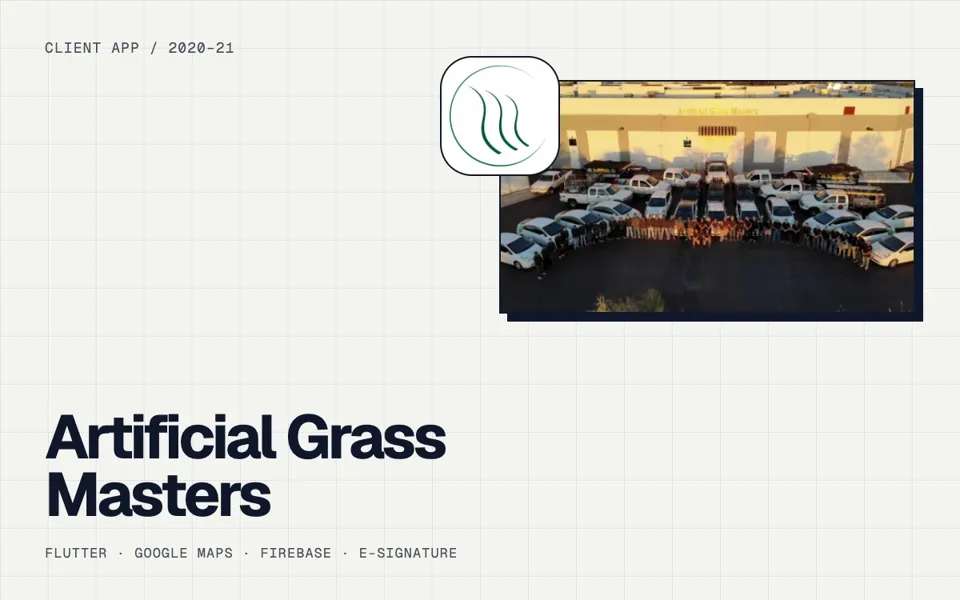 Artificial Grass Masters: Field sales app