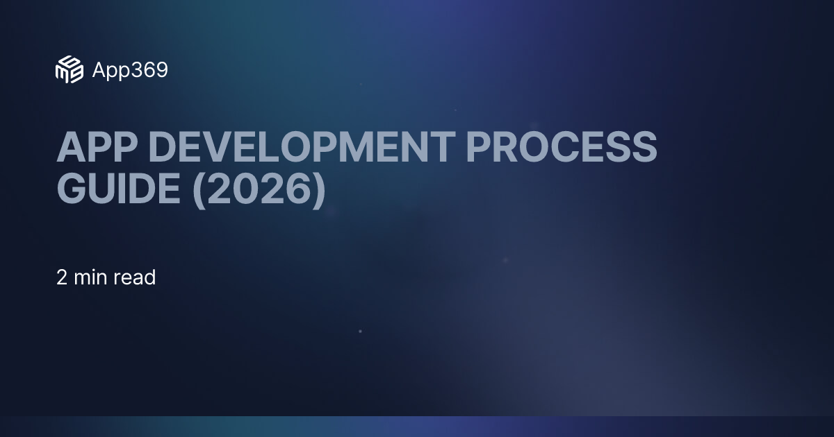 App Development Process Guide (2026)