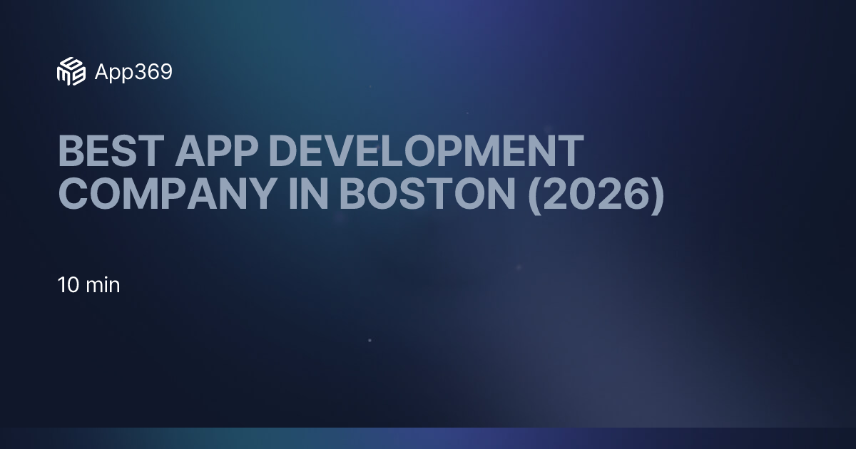 Best App Development Company in Boston (2026)